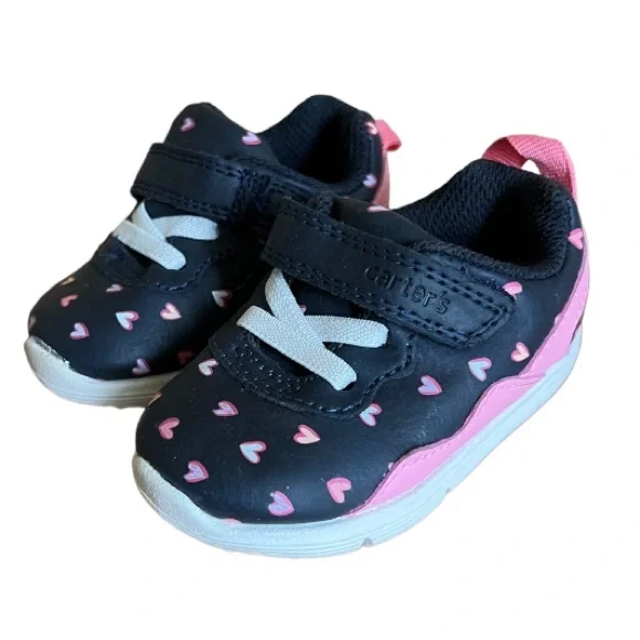 Carter's Shoes Carters Baby Every Step Heart Sneakers Size